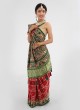 Bridal Wear Gajji Silk Saree In Red And Green Saree